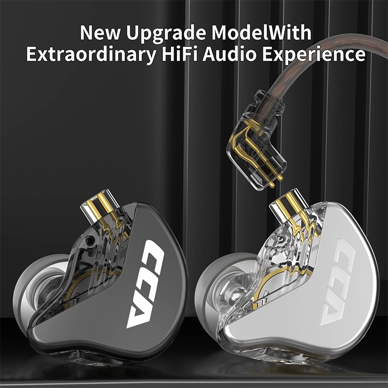 CCA CRA ไดนามิกหูฟังไดอะแฟรมไฮไฟในหูไข้แบบมีสายในหูเกมความละเอียดสูงคุณภาพสูง