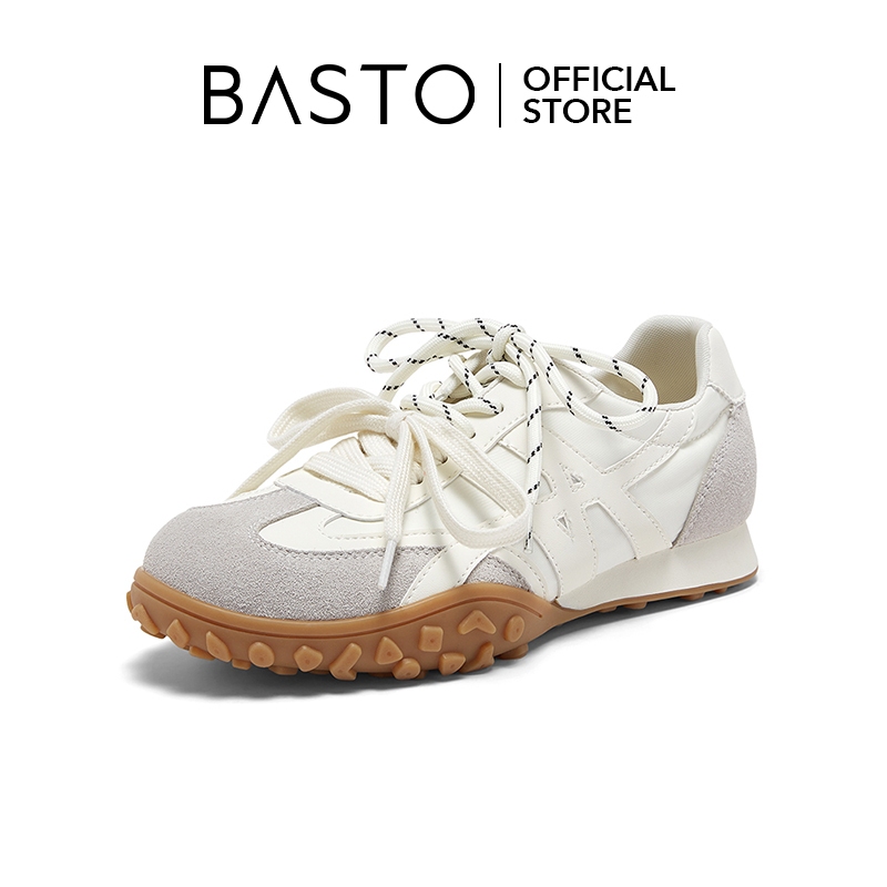 BASTO Women's Ballet Sneakers รองเท้าบัลเล่ต์ รองเท้าผ้าใบ A5639