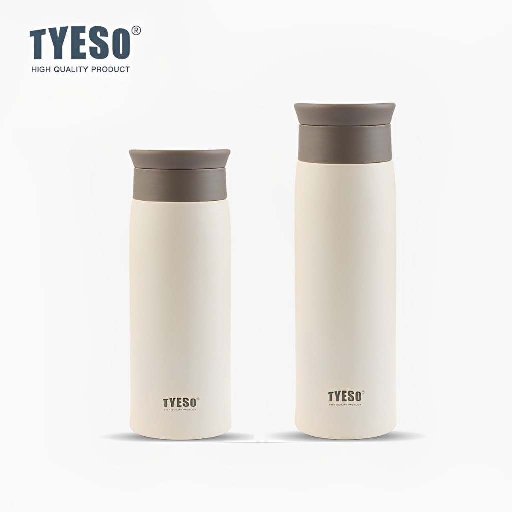 TYESO TS-8729B/TS-8730B ขวดน้ำสแตนเลส 304 เก็บความร้อน-เย็น ขวดน้ำสูญญากาศ พกพา กันรั่ว 350ml 500ml