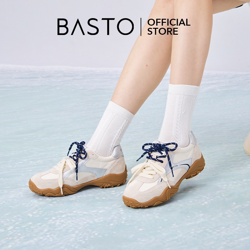 BASTO Women's Ballet Sneakers รองเท้าบัลเล่ต์ รองเท้าผ้าใบ A3070