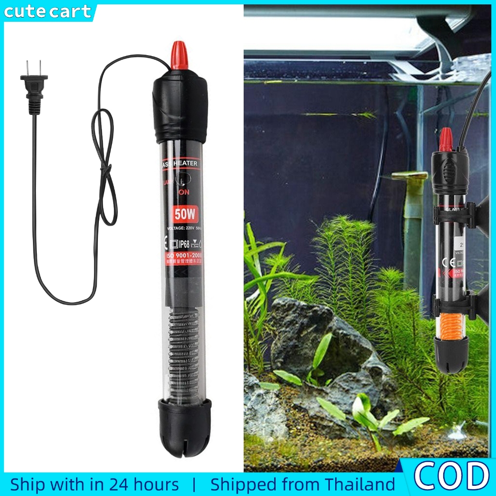 ก้านฮีตเตอร์ตู้ปลา AT-700 | เครื่องทําความร้อนหลอดแก้ว | 220-240V | 200W/300W | ตัวยึดถ้วยดูด