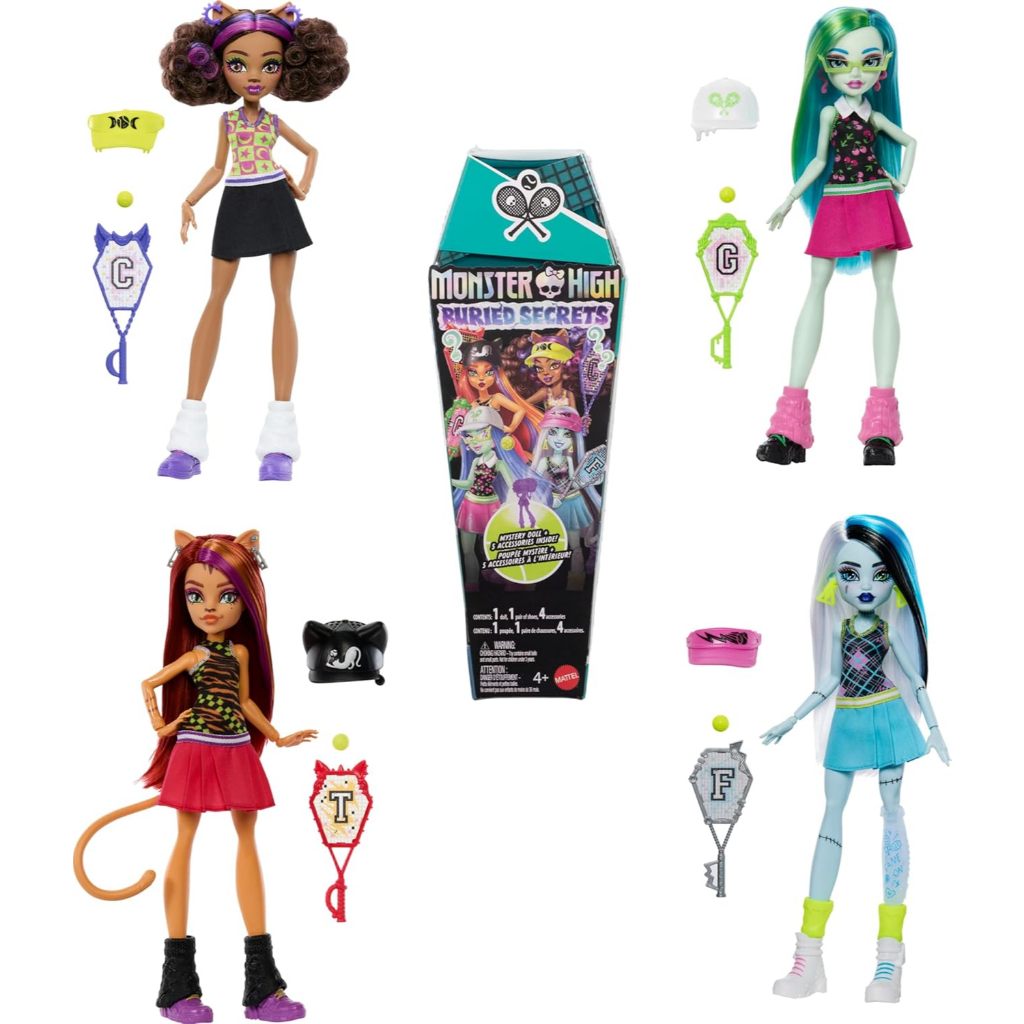 Monster High Buried Secrets Dolls and Accessories ตุ๊กตาและอุปกรณ์เสริมลับที่ฝังสูงของมอนสเตอร์ ธีมค