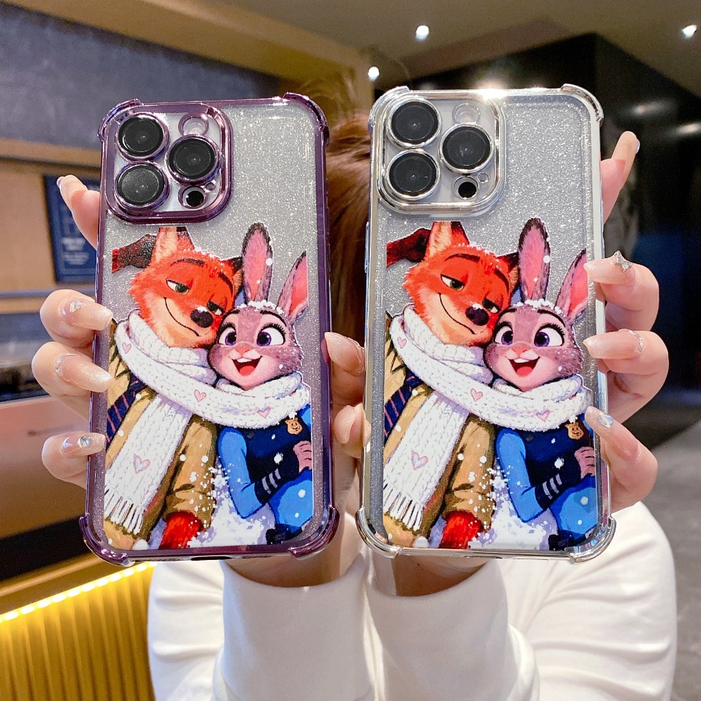 สําหรับ Huawei Nova Y73 9 SE 13i 12i Y72 Mate 80 P30 Pro Max Judy Nick Glitter การ์ตูนเคสโทรศัพท์น่า