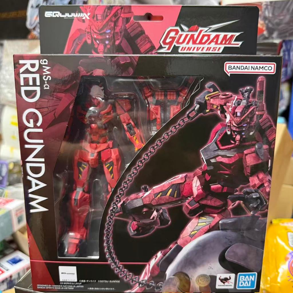 🔥พร้อมส่ง🔥Bandai GUNDAM UNIVERSE GU Red GUNDAM G Quarks Cross-Time Movable🔥Ready Stock🔥