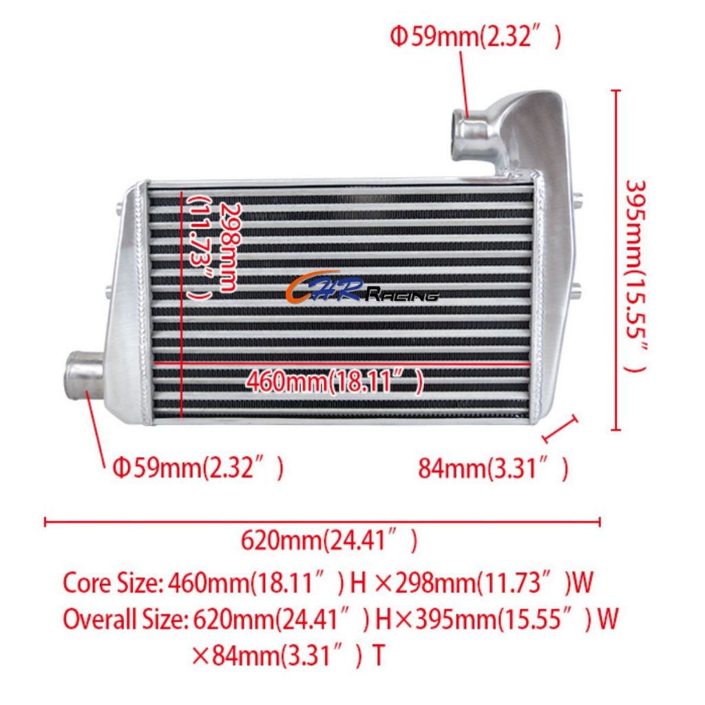 สําหรับ FORD FALCON BA BF XR6 TURBO MONZA 10/02-06/10 Tube & Fin อลูมิเนียม INTERCOOLER