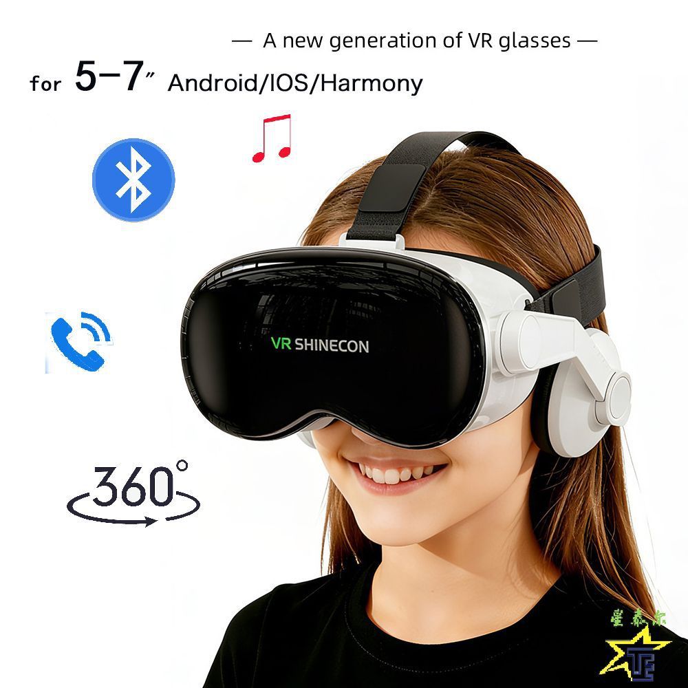 2026 ใหม่ VR SHINECON G18EB แว่นตา Bluetooth VR 3D Immersive Movie Game