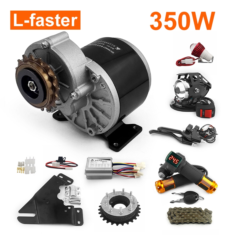เครื่องยนต์ไฟฟ้า L-faster 350W สำหรับจักรยาน พร้อมระบบเบรกเซ็นเซอร์ ขับเคลื่อนได้ถึง 20 kph