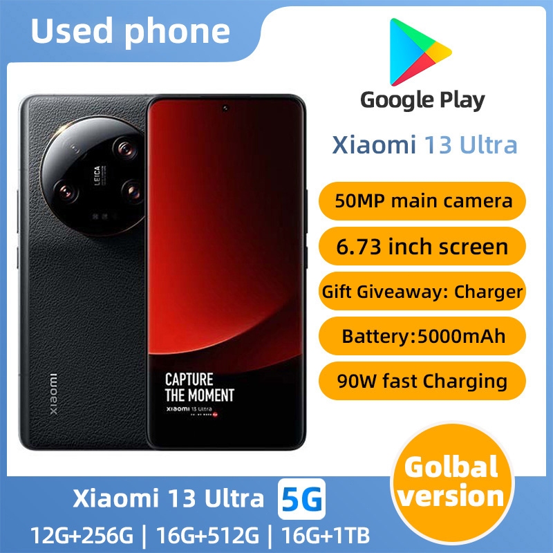 สมาร์ทโฟน Xiaomi 13 Ultra 5g 6.73 นิ้ว 50PM กล้อง Qualcomm Snapdragon 8 Gen2 256/512GB ROM 12/16GB R