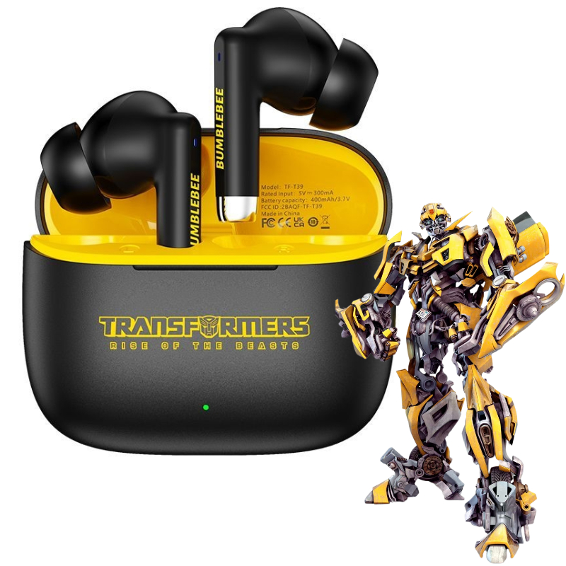 Transformers ไร้สาย Bluetooth Noise Cancelling หูฟังสําหรับเล่นเกมหูฟังเอียร์บัด Bumblebee TWS หูฟัง