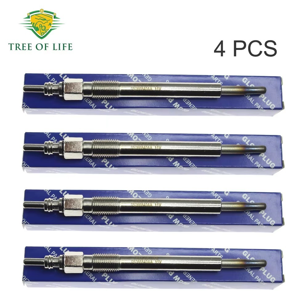 ปลั๊กเรืองแสง 11V 4 ชิ้นสําหรับ CHRYSLER VOYAGER IV (RG, RS) 2000-2008 JEEP CHEROKEE (KJ) 2.5 2.8CRD