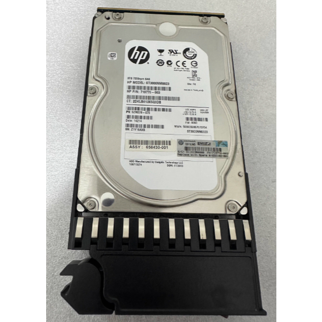 สําหรับ HP QK703A 656102-001 MSA2000 P2000 3T SAS 3.5 7.2K ฮาร์ดไดรฟ์