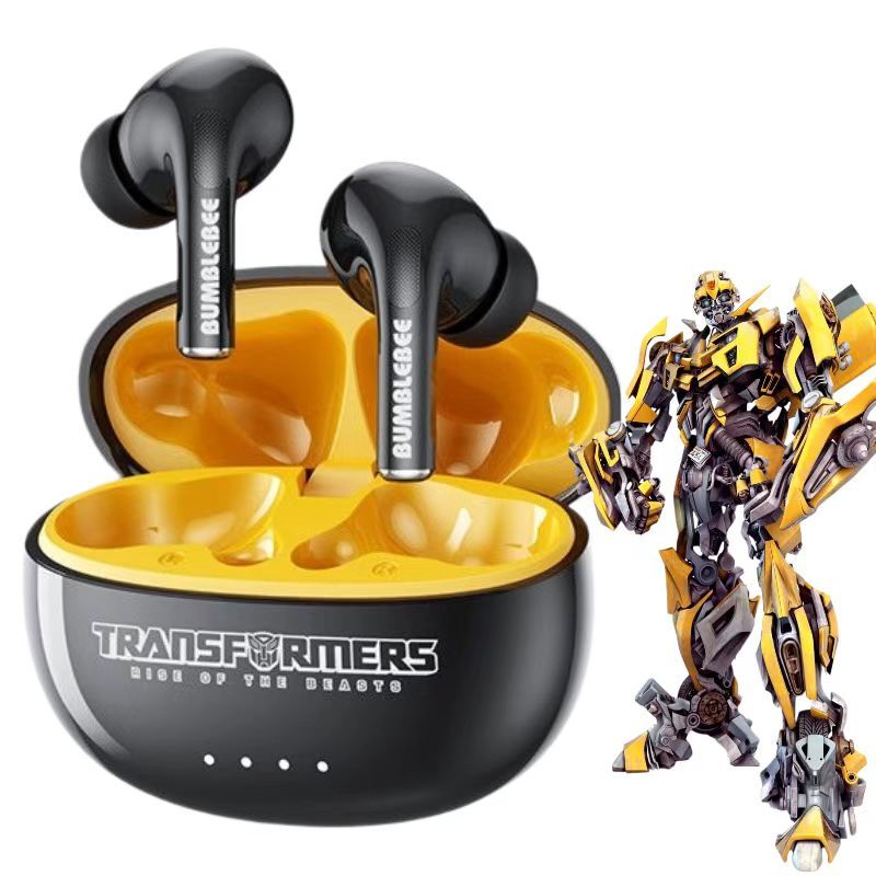 Transformers ไร้สาย Bluetooth Noise Cancelling หูฟังสําหรับเล่นเกมหูฟังเอียร์บัด Bumblebee TWS หูฟัง