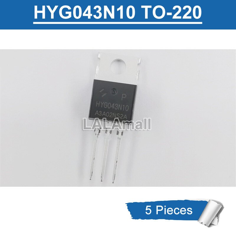5pcs G043N10 HYG043N10 TO-220 HYG043N10NS2P 100V/164A N-channel MOSFET ทรานซิสเตอร์ใหม่เดิม
