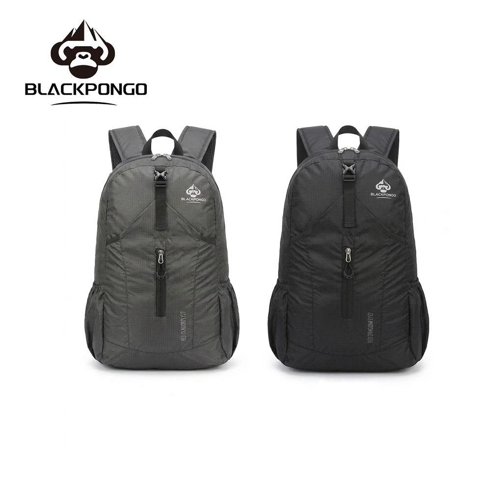 Blackpongo โพงโก กระเป๋าเป้สะพายหลังพับได้น้ําหนักเบาเป็นพิเศษแบบพกพาความจุขนาดใหญ่กระเป๋าสะพายคู่