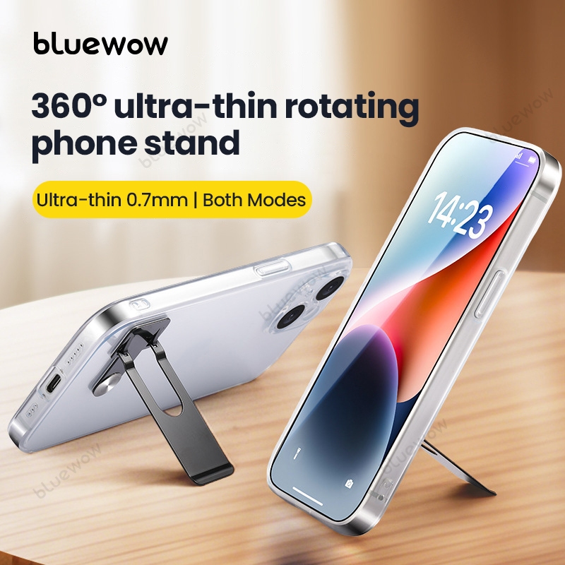 บลูโว่ 360° ที่วางโทรศัพท์แบบหมุนได้บางเฉียบมินิพับที่วางโทรศัพท์โลหะที่วางโทรศัพท์กลสากล