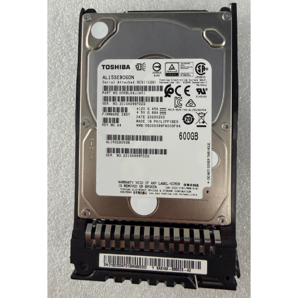 สําหรับ FusionStorage 600G 12G 2.5 SAS10K-600G2S-A2 0353KFD ฮาร์ดไดรฟ์
