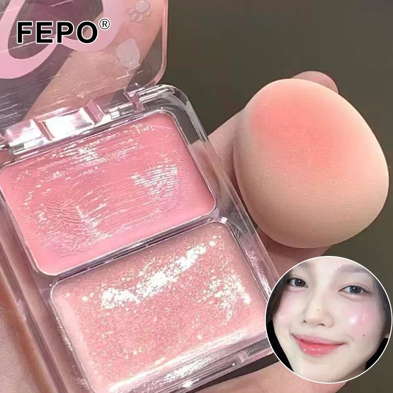 2 สีลิควิดบลัชออนครีมแต่งหน้า Palette Rose Hawthorn Cheek Tint Blusher แต่งหน้าไฮไลท์ Contour