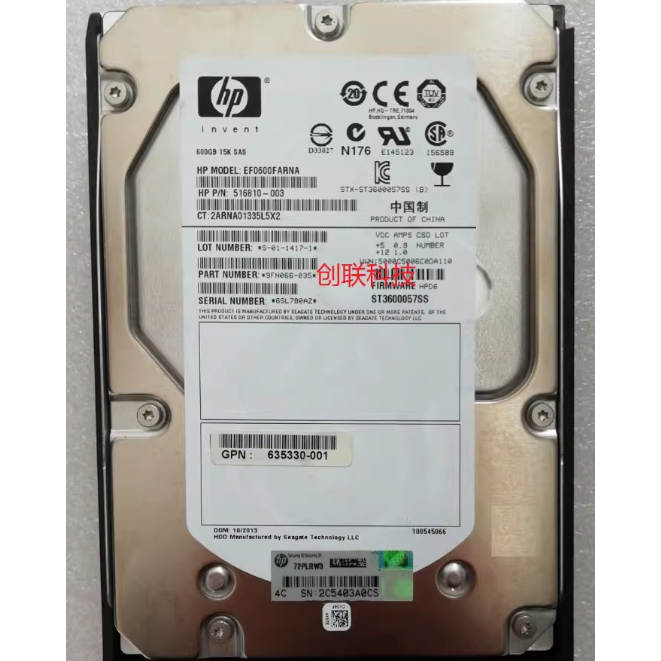 สําหรับ HP 600G 15K/583718-001 ฮาร์ดไดรฟ์