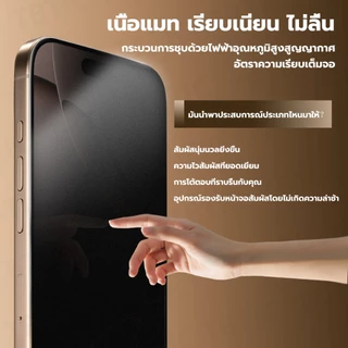 TBTIC ฟิล์มกันมอง+ด้าน Matte สำหรับ iPhone17/16 ProMax / 15 Pro Max/14/13/12/11/XR/XS/X กันรอย กันแตก Privacy เต็มจอ
