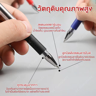 【100 ชิ้น】ชิ้น]ปากกาลูกลื่น 0.5 มม.หมึกสีน้ำเงินสำหรับนักศึกษาสอบปากกาลูกลื่นพิเศษ