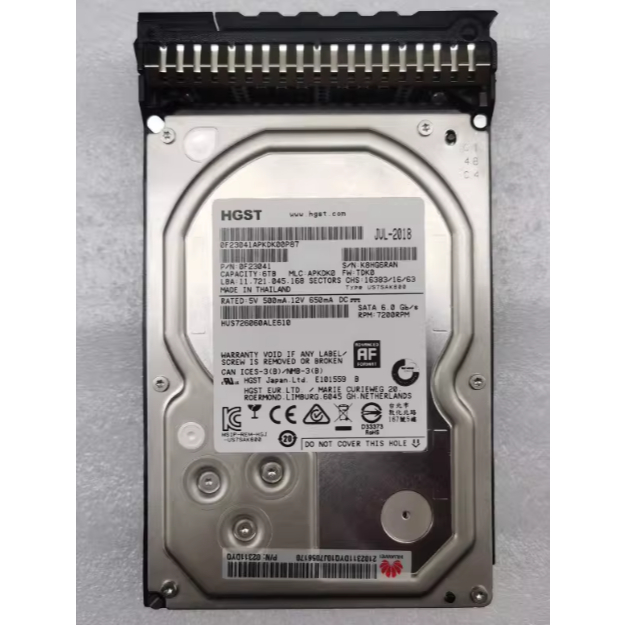 สําหรับ Huawei 0231FNH RH2288 1288 V3 V5 Server Hard Disk 6T SAS 3.5 7.2K