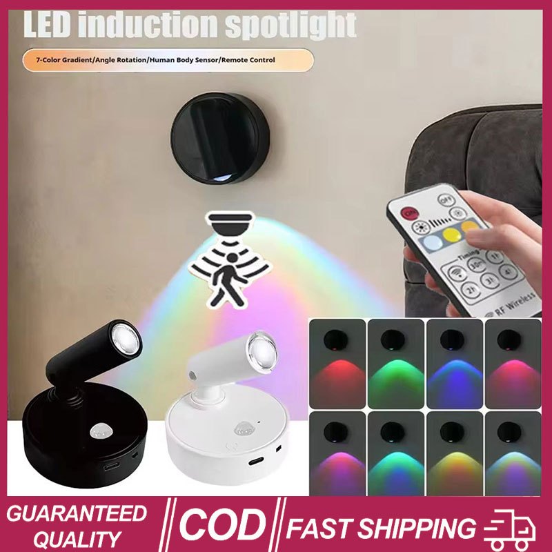 3 ชิ้น RGB ฐานแม่เหล็ก USB ชาร์จ LED ไร้สายผนังสวิทช์สัมผัสสีดําสีขาวทอง Silvery หรี่แสงได้โคมไฟข้างเตียงสําหรับอ่านหนังสือ