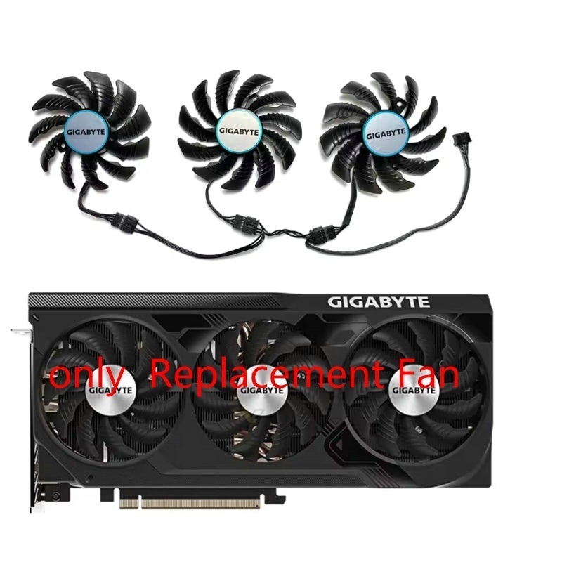 78 มม.PLD08010S12HH พัดลมทดแทนสําหรับ GIGABYTE RTX4070 4070ti 4070S WINDFORCE OC กราฟิกการ์ด