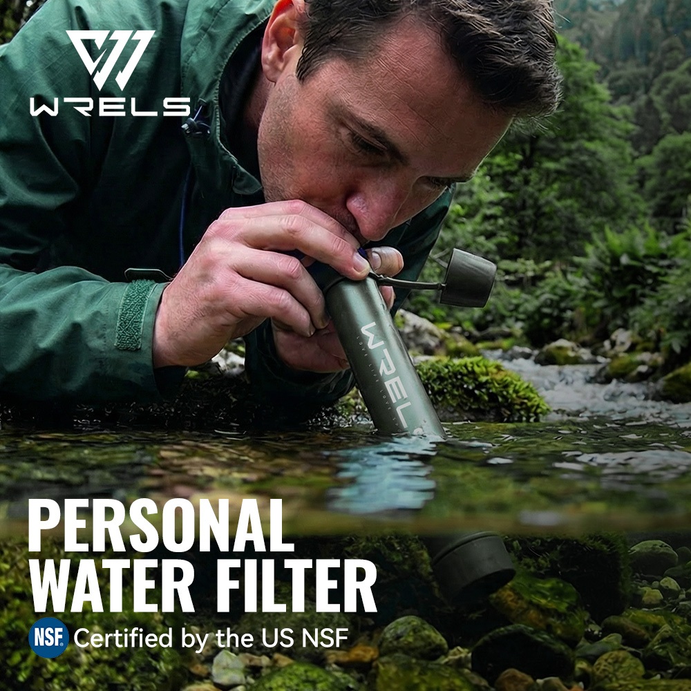 WRELS WF01 เครื่องกรองน้ําทนทานแบบพกพา - ดีไซน์มีสไตล์สําหรับน้ําดื่ม On-the-Go Clean
