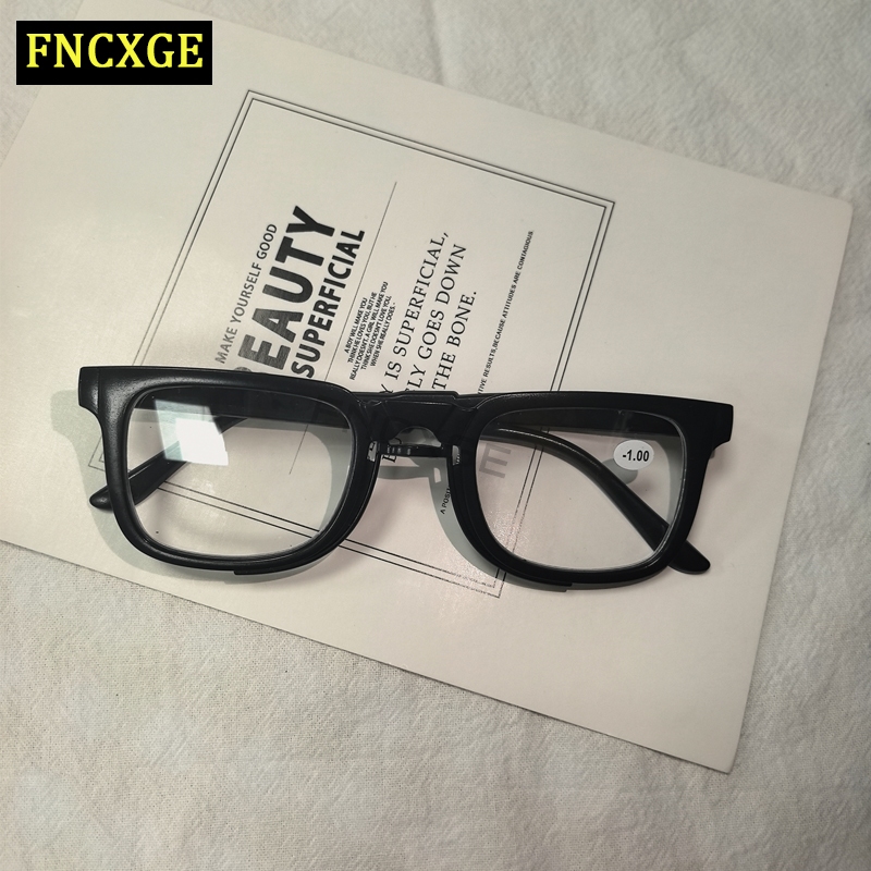 FNCXGE แว่นตากันแสงสีฟ้าแบบสแควร์ เลนส์คุณภาพสูง สไตล์เรโทรสำหรับผู้ใช้งานทั้งชายและหญิง