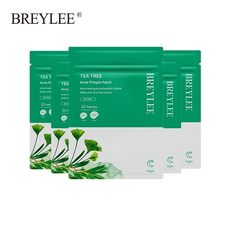 Breylee แผ่นรักษาสิวลดสิว 5 ชิ้น X 22 แผ่น