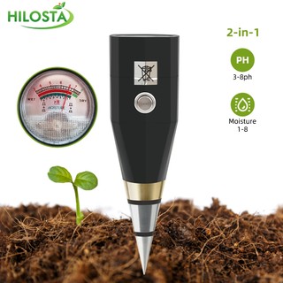 HILOSTA เครื่องวัดค่าดิน 2-in-1 ชุดดูแลพืชสําหรับสวน ฟาร์ม
