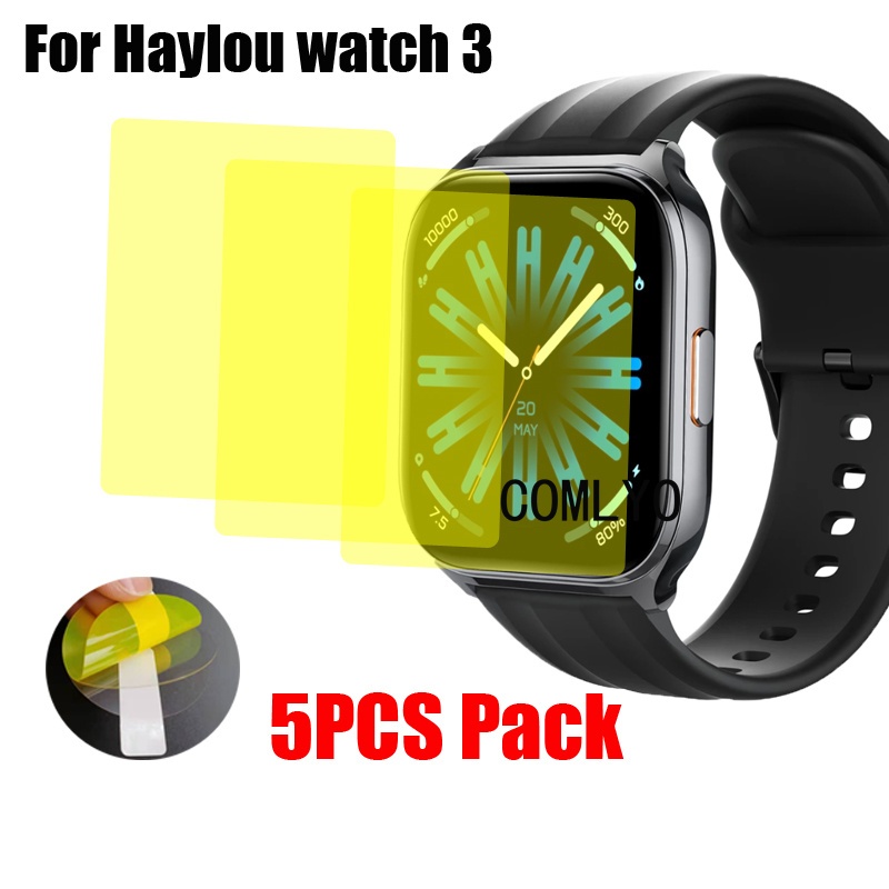 สําหรับ Haylou watch 3 ป้องกันหน้าจอ Smart Watch Cover HD TPU Film