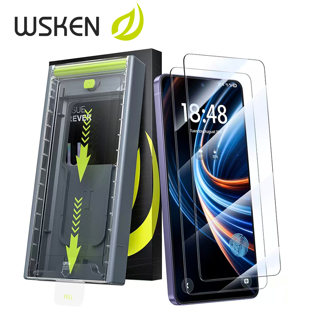 [New] WSKEN แบบเต็มจอ ฟิล์มกระจก for ซัมซุง S26Ultra [ฟองศูนย์][ติดตั้งง่าย][0.02S ปลดล็อกด้วยลายนิ้วมือ] Samsung S25Ultra/S24Ultra HD กันรอย ฟิล์ม