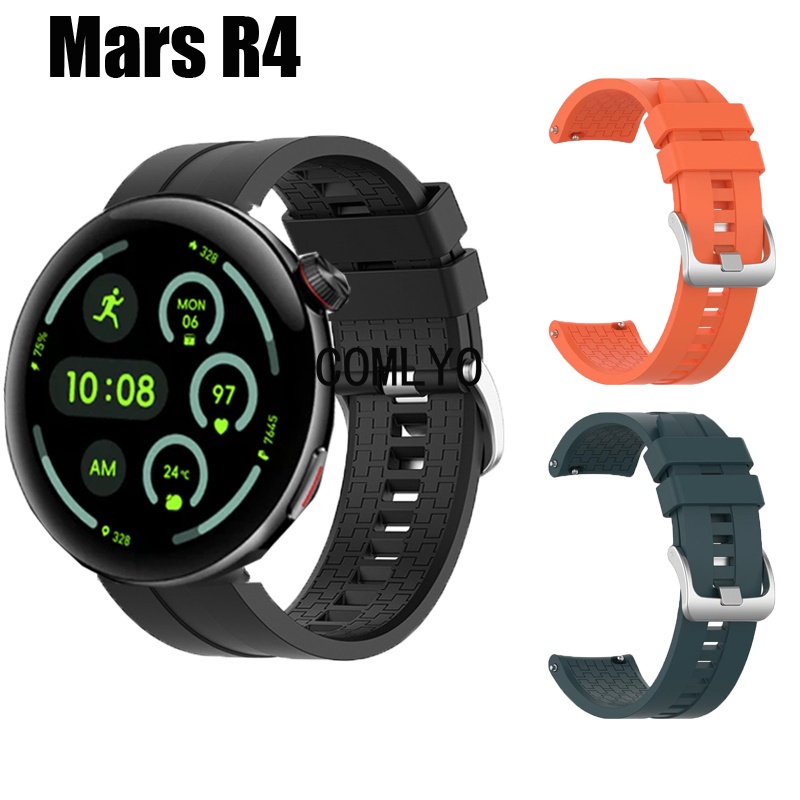 For Aolon Mars R4 สมาร์ทสายนาฬิกาซิลิโคนนุ่มกีฬาผู้หญิงผู้ชายวงสายรัดข้อมือกลางแจ้ง