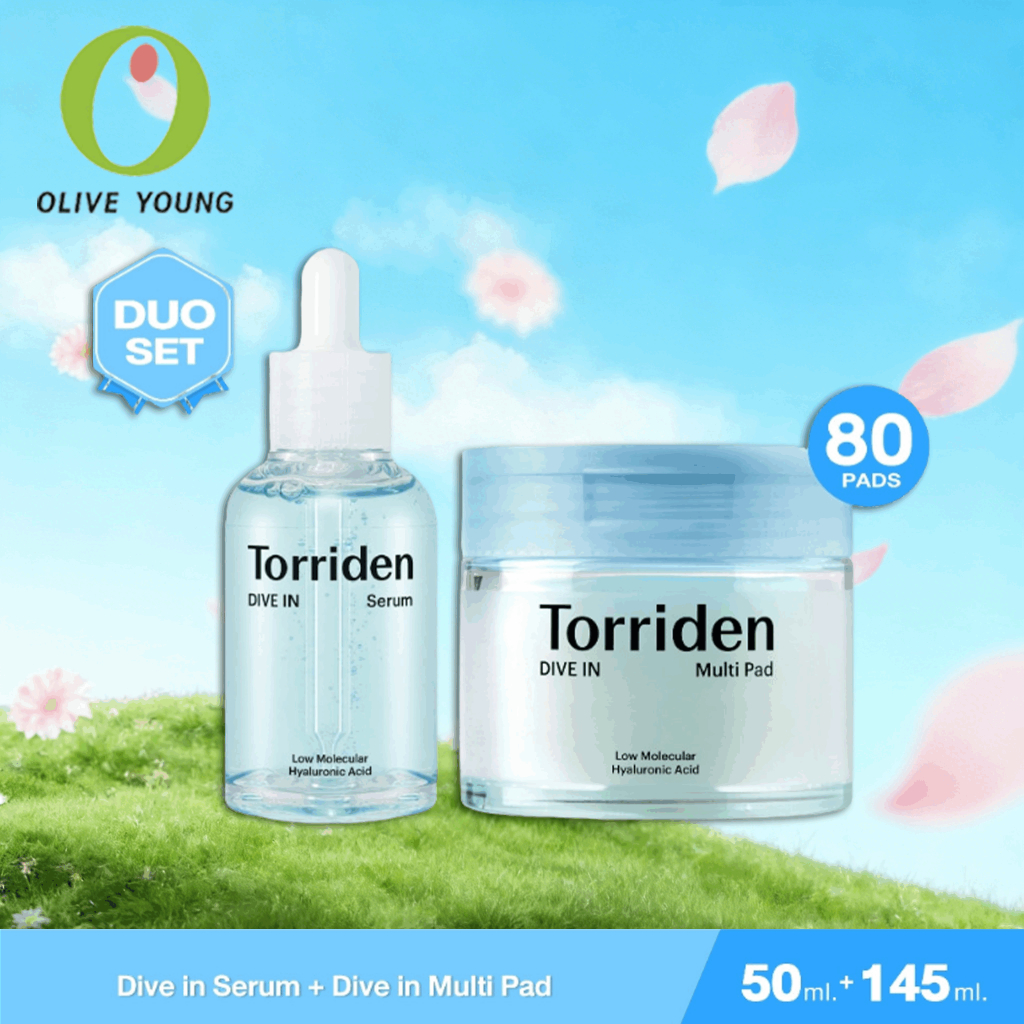 [ชุดพิเศษ] Torriden Dive In Hyaluronic Acid Serum (50ml) + Multi Pad (80 แผ่น) Torriden Hyaluronic 5X
