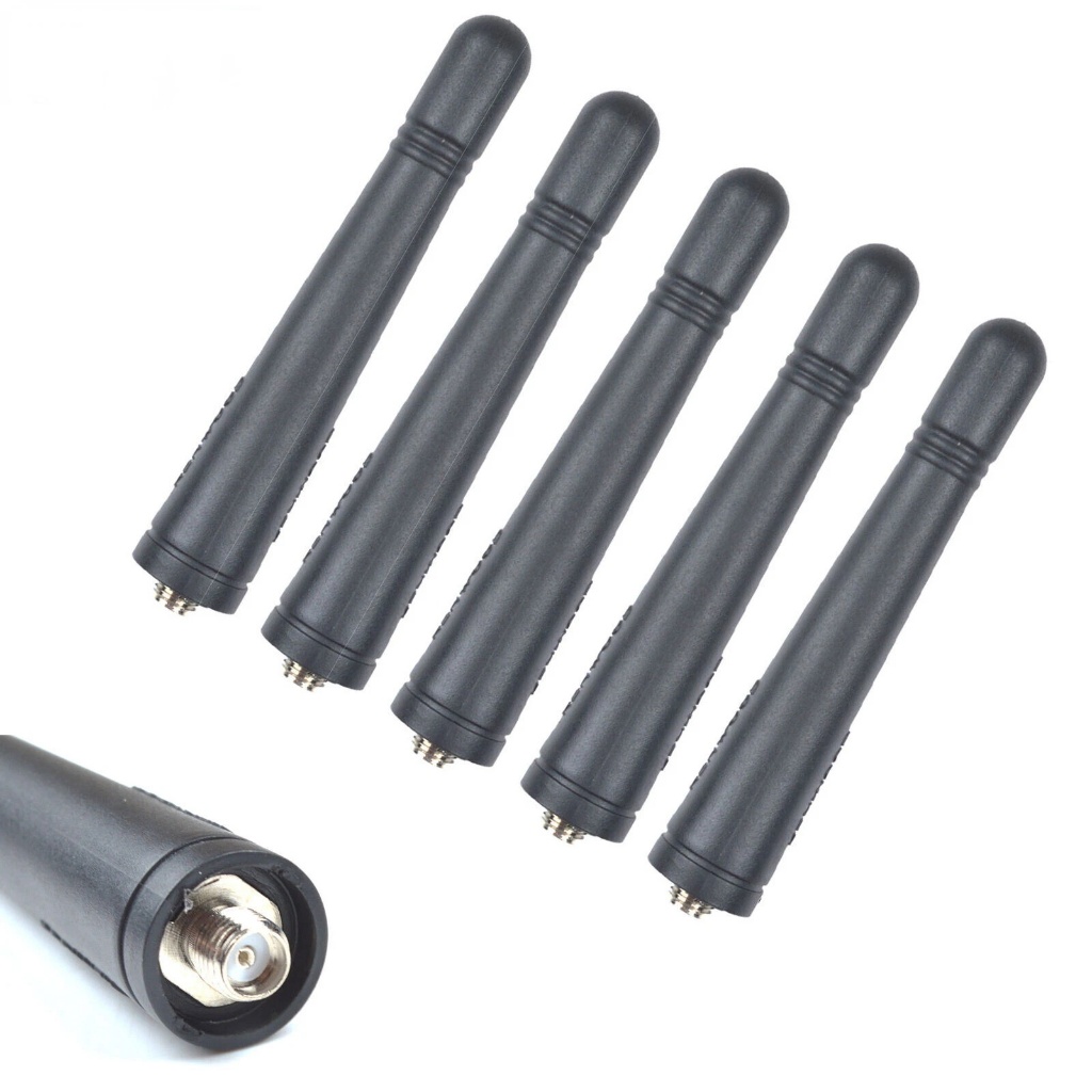 5xUHF เสาอากาศ Stubby KRA-23 สําหรับ Kenwood NX300 TK390 NX320 NX340 วิทยุแบบพกพาสองทาง