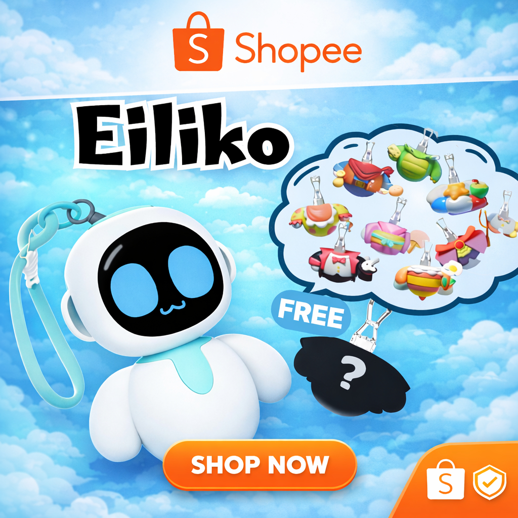 Eiliko Mini AI Robot Keychain | พวงกุญแจ AI น่ารัก | ของขวัญสำหรับเพื่อน