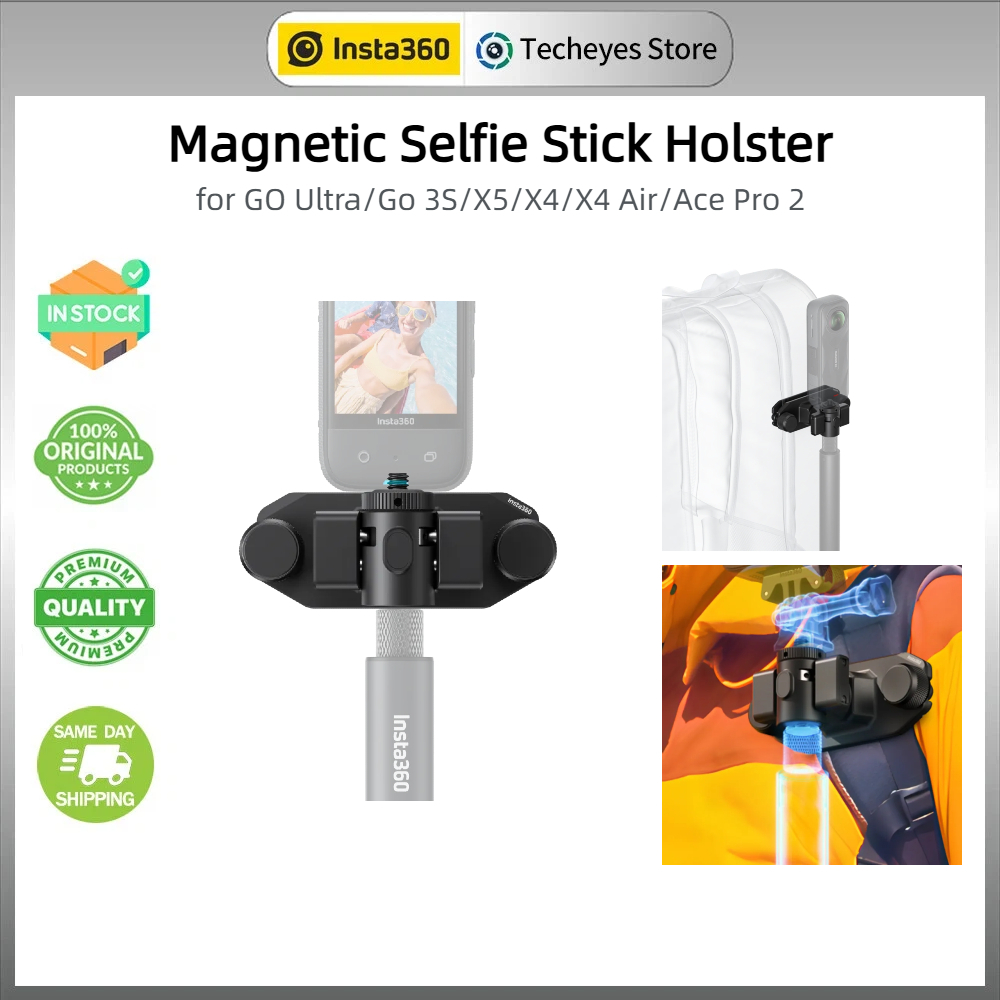 Insta360 Magnetic Selfie Stick Holster สําหรับ GO Ultra/Go 3S/X5/X4/X4 Air/Ace Pro 2/Ace Pro