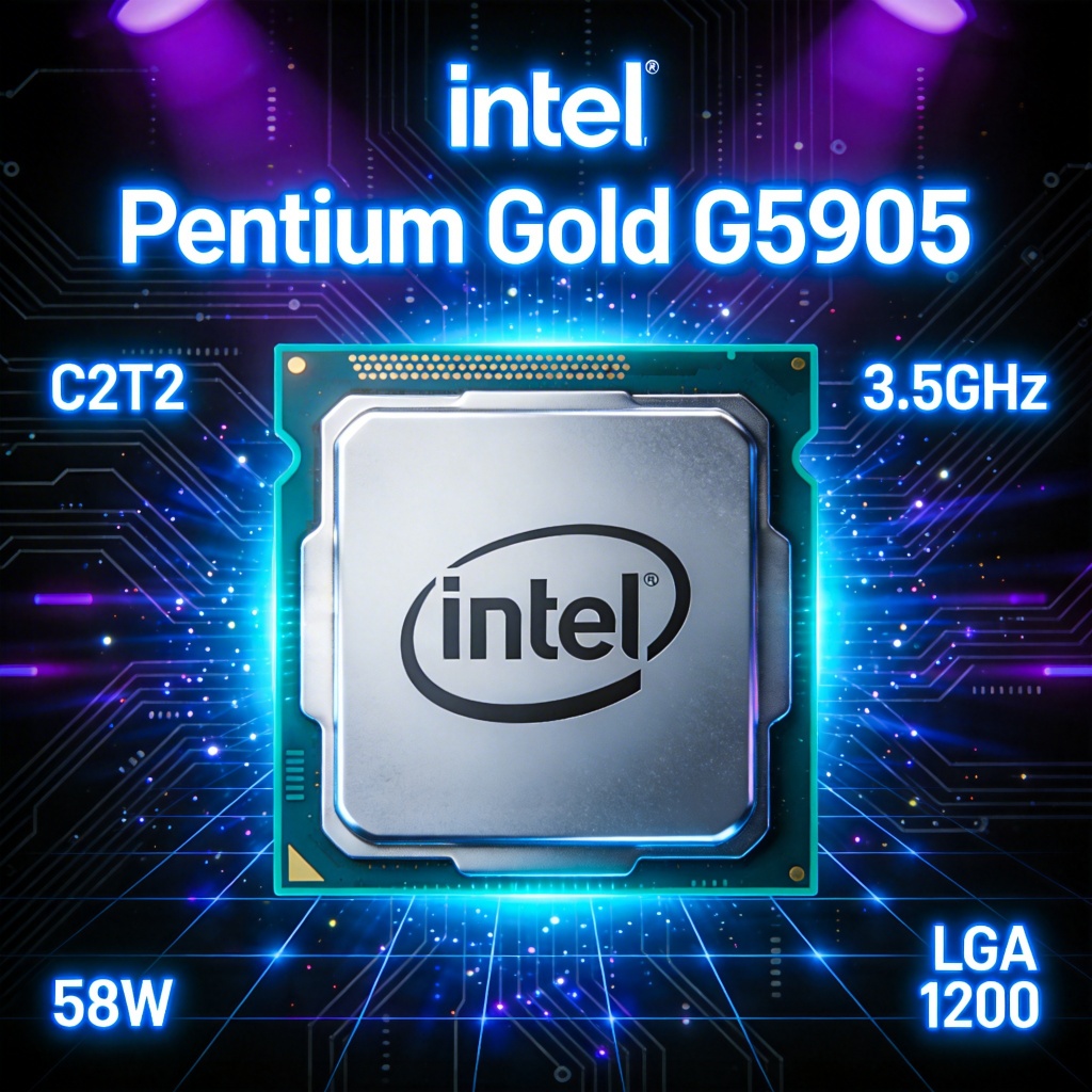 Intel G5905 cpu Dual Core Dual Wire Engineering, การใช้ LGA 1200 Slots, เหมาะสําหรับเดสก์ท็อป, 14nm 