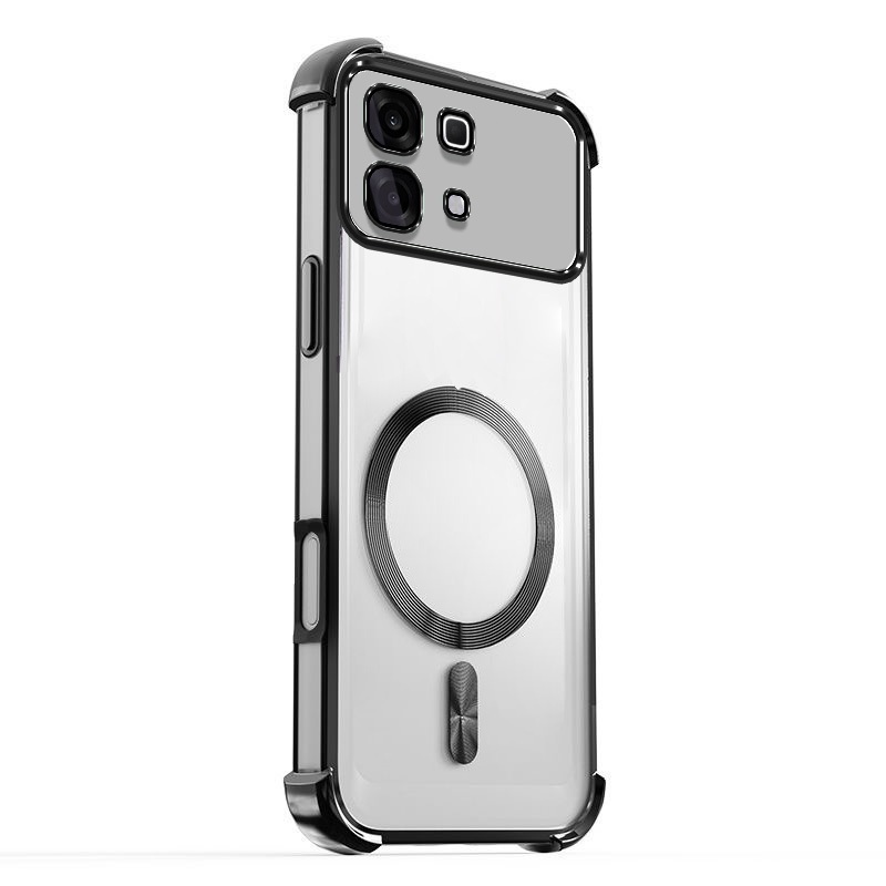 สําหรับ Infinix Note Edge 5G X6887 2026 เคสโทรศัพท์สี่มุม Anti Drop โปร่งใสสูง แม่เหล็กดูด เชลล์ ปลอกกระจายความร้อน