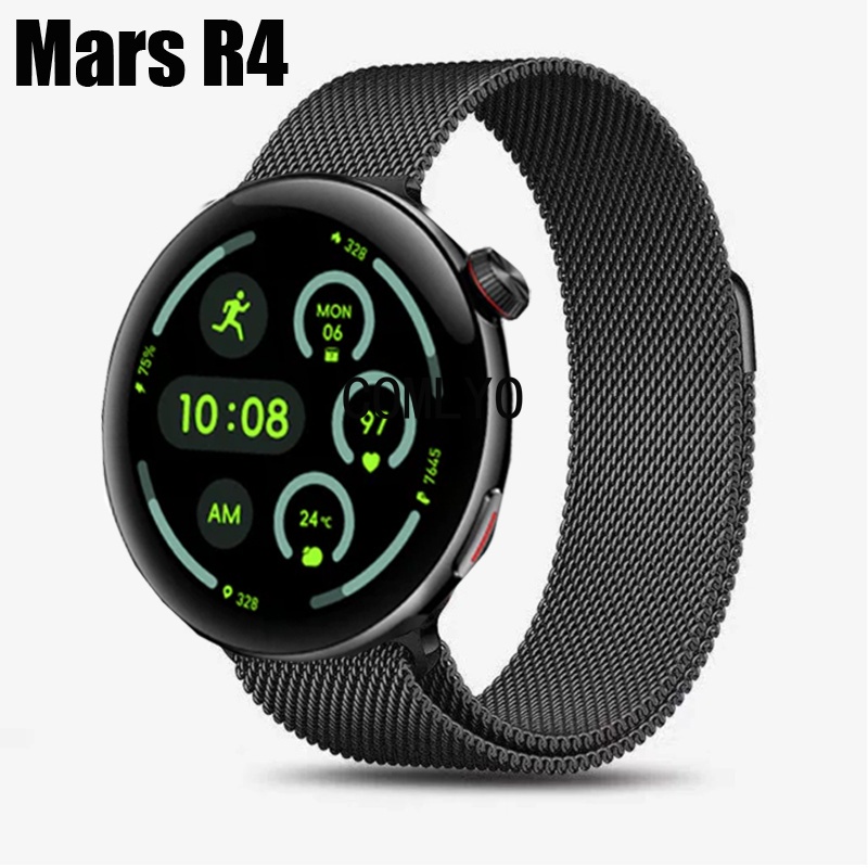 สําหรับ Aolon Mars R4 สายนาฬิกาอัจฉริยะ StainlessSsteel โลหะผู้หญิงผู้ชายสายรัดข้อมือ