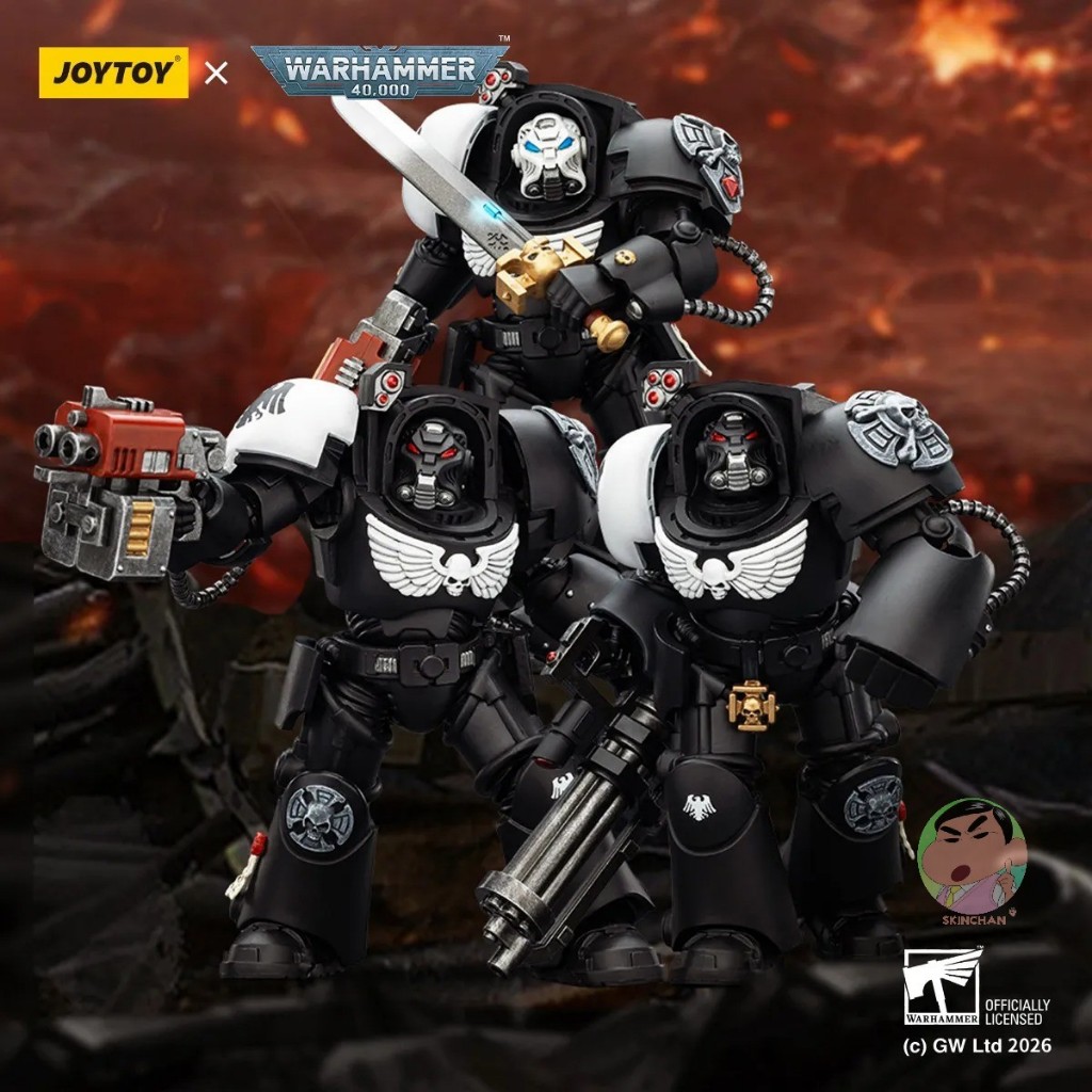 JOYTOY Warhammer 40k 1: 18 Raven Guard Terminators Action Figure