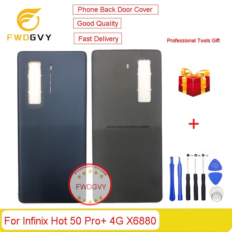 สําหรับ Infinix Hot 50 Pro + 4G X6880 ฝาหลังด้านหลังกรณีด้านหลังด้านหลังอะไหล่ซ่อม