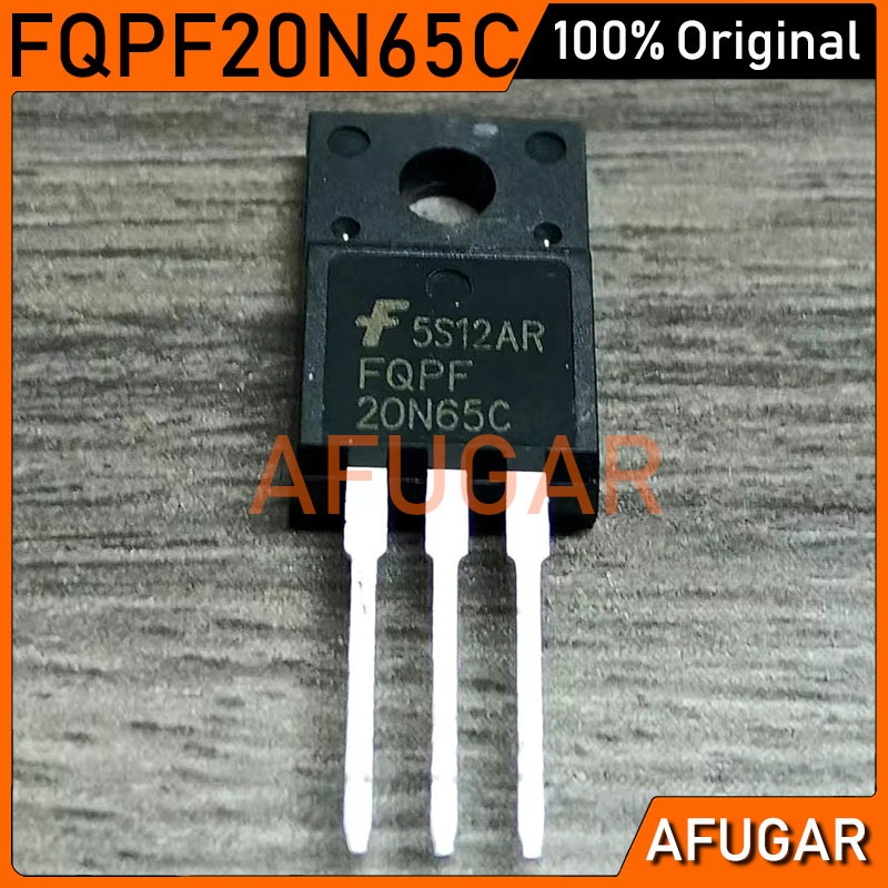 10 ชิ้น FQPF20N65C 20N65C TO-220F 20A/650V N-channel โลหะ-ออกไซด์-ตัวนําสนาม-เอฟเฟกต์ทรานซิสเตอร์ใหม