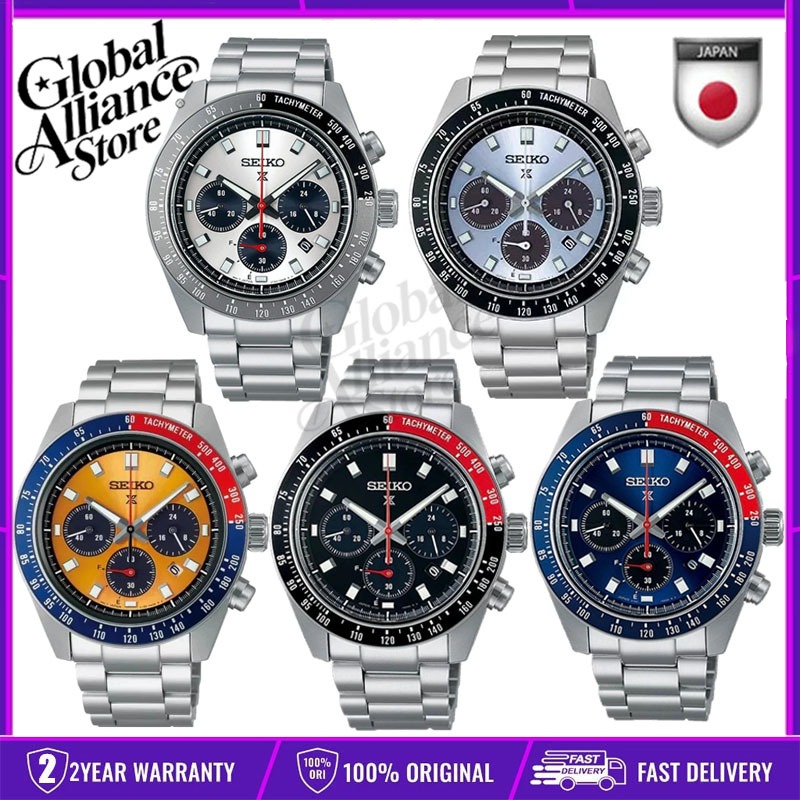 Japan made Seiko Prospex SSC911P1 Jam tangan lelaki นาฬิกาผู้ชายควอตซ์ Japan Man Series สายสแตนเลสกั
