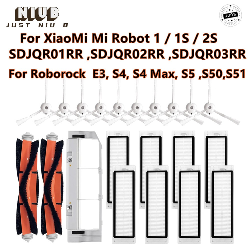 สําหรับ Xiaomi Mi Robot 1 / 1S SDJQR01RR SDJQR02RR SDJQR03RR สําหรับ Roborock E3, S4, S4 Max, S5 แปร