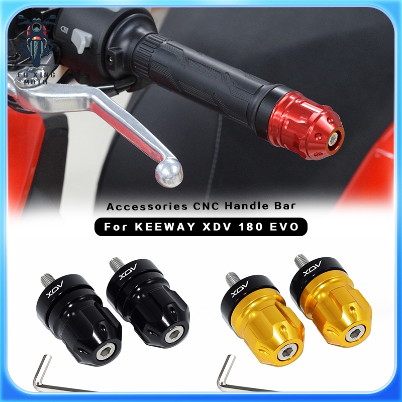 ใหม่สําหรับ keeway xdv 180 evo อุปกรณ์เสริม CNC Handle Bar End น้ําหนัก Balancer รถจักรยานยนต์ Grip 