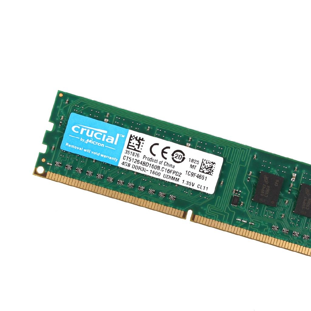 Crucial DDR3 RAM 4GB 8GB หน่วยความจําเดสก์ท็อป 1333MHz 1600MHz 1866MHz PC3-10600 12800 14900 DIMM Non ECC 240Pin 1.5V PC Gaming Memory