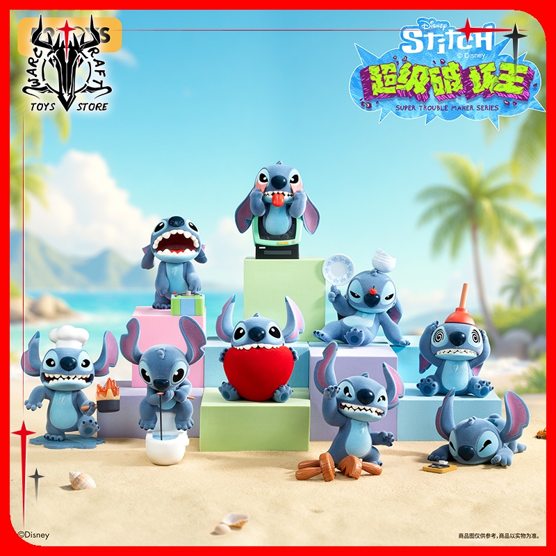 [ในสต็อก] 52TOYS Disney Stitch Super Wreck-It Blind Box Collectible Figure Toy Ornament Gift