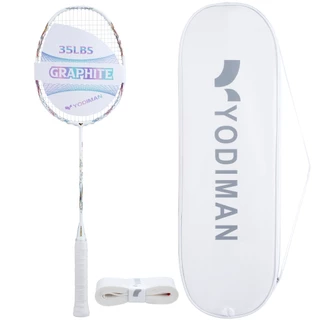 YODIMAN ของแท้ ไม้แบดมินตันระดับมืออาชีพ - คาร์บอนไฟเบอร์กราไฟต์เต็มรูปแบบ - แร็กเก็ตเดี่ยวน้ำหนักเบาพิเศษ - รุ่นรุก - เพื่อประสิทธิภาพที่เหนือกว่า - พร้อมกระเป๋าและแถมพันด้าม